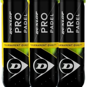 DUNLOP Pro Padel Balls - Balle à pagaie pour compétitions et Tournois