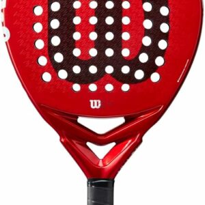 Wilson Raquette de Padel Bela Elite V2.5, fibre de carbone/EVA, 355 g, Rouge